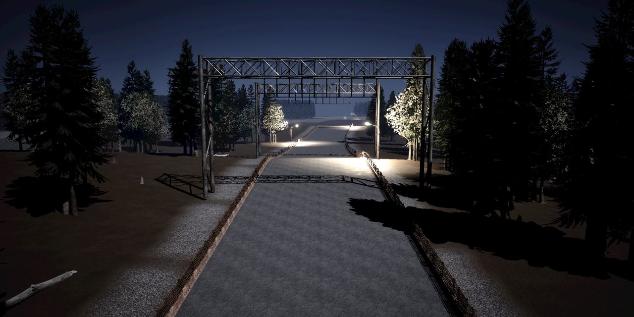 Burnt Pines start gantry